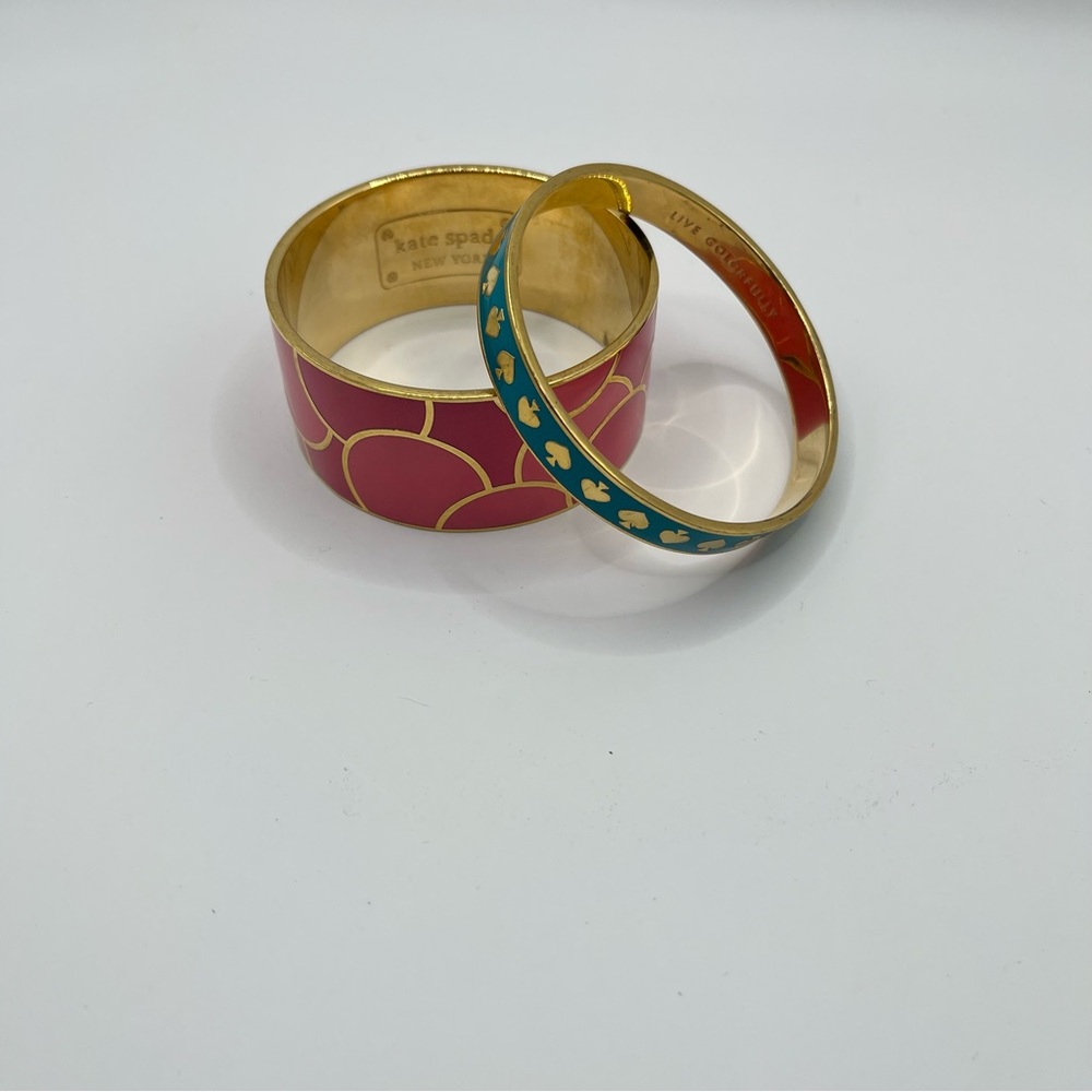 Kate Spade Pink and Teal Bracelet Duo